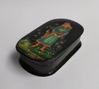 Vintage Russian Fedoskino Hand Painted Lacquer Box - Russian Fairy Tail