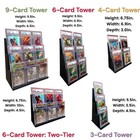 Graded Card Display Tower - Choose Color   Tier - Psa Bgs Sgc Slab Stand