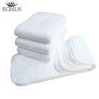 5pcs Cotton Cloth Baby Diapers Inserts Liners 3 Layers Reusable Newborn Nappy D