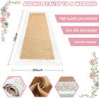 Burlap Aisle Runner For Wedding Ceremony  36  X 20ft Natural Burlap Wedding Aisl