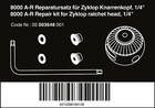 Wera 8000 A-r Zyklop Socket Wrench Repair Kit 1 4  05003648001