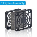 2 Pack 40mm Fan Filter Dustproof Cover Usb Cooling Ventilator Plastic Grill 40