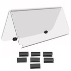 For Club Car Ds 1982-2000 5 Clear Fold Down Golf Cart Windshield Windscreen