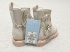 Cat   Jack Evie Cream Ankle Boots Girl   s Size 11 Nwt