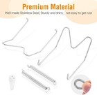 3 Pack Plate Hangers Wall 4-6 Inch Stainless Steel Invisible Wire Holder