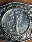 1987 American Silver Eagle Belt Buckle -genuine Silver