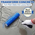1 Pcs Concrete Texture Roller Stamp  Stone Pattern Decorative Roller For Driv   