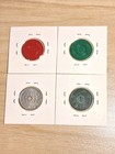 Set Of Four State Sales Tax Tokens 3 Plastic 1 Metal Nicer Conditions Washington