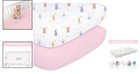 Charming 2-pack Toddler Fitted Crib Sheets 28x52  - Super Soft Rabbit Design