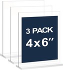 4x6 Inch Clear Acrylic Sign Holder  Display Stand  Plastic Card Holder For Bu   