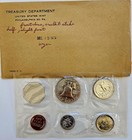 1956 Franklin Us Proof Set  5 Coins With Original Government Envelope