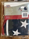 6 New Sealed American Flag Poly cotton W Brass Grommets 3 x5  Made In Usa