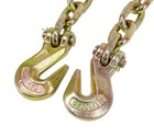  2 Pack  New 3 8 x20  Grade 70 Transport Chain Made In Usa  With G70 Grab Hooks