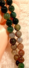Tibet Buddhist 108 4-6mm Colorful Agate Prayer Mala Necklace 26  Long N-1261