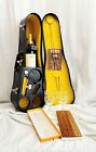 Vintage 1970 s Travel Bar In Violin Case - Unique Hidden Bar - Cribbage Set
