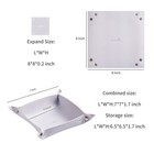 Leather Jewelry Valet Tray For Women And Man  grey White-b  7 8  X 7 8  X 0 1 