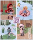 Japanese Crochet Craft Pattern Book Fairy Tale Story Theme Amigurumi Doll Dress