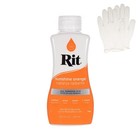 Liquid Fabric Dye For Crafting   Clothing - 8 Oz Sunshine Orange - Gloves Includ