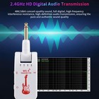  2 4ghz Wireless Guitar System Transmitter Receiver Rechargeable