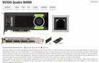 Nvidia Quadro M4000 8gb Gddr5 Graphics Card    4x Display Port    hp 841576-001