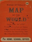 1958 Rand Mcnally Map Of The World 36  X 19 5  Rexall Druggist Vintage