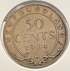 1904-h Newfoundland Fifty Cents Canada Edward Vii Silver 50   Km  11 Sp4990