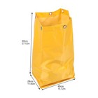 2pcs Janitorial Cart Bags Replacement Canvas Housekeeping Cart Bag For Trash    