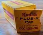 Vintage Kodak Plus-x Pan Film Px135-36 Black And White 36 Exposures Open Box