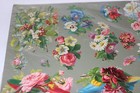 Antique Victorian Die Cut Scrap Large Lot Flower Related Pieces
