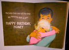 Vintage Hallmark Birthday Greeting Card Wife Sweetheart Honey Unused