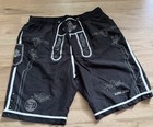 Alpin De Suisse Men   s Oktoberfest Lederhosen Style Shorts Black Embroidered Xxl
