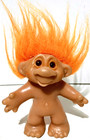 Dam - Norfin Troll - Orange Hair - Naked - Vintage 1986