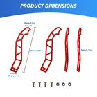 For Can-am Maverick X3 X Ds Turbo R Max 2017-2025 2pcs Red Door Latches Handles
