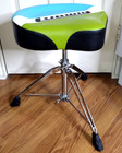 Ludwig Saddle-style Hd Drum Throne Atlas Classic Blue olive W Embroidered Logo