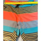 Board Shorts Striped Swim Trunks Multi Color Swimwear Beach Surf Casual