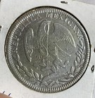 1829 Go Mexico 8 Reales Silver Coin Au But Scratched 