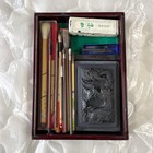 High-quality Calligraphy Set With Brushes Ink And Dragon Inkstone  Antique Style