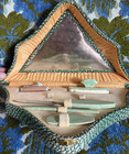 Vintage Green Croc Art Deco Manicure Vanity Set Celluloid Nail Tools Germany See