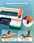 Inflatable Floating Dock 8x6ft Water Platform W ladder Bag