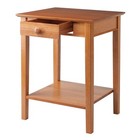Winsome Studio Beech Wood End printer Table Honey 99323