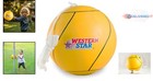 Tetherball Game Set Soft Touch Rubber 2 Ropes Kids Outdoor Indoor 4 Colors