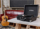 Vintage 3-speed Bluetooth Portable Suitcase Record Player With Built-in Speakers
