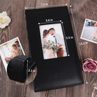 Photo Album 4x6 For 300 Photos Leather Family Pictures Book Black  