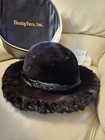 Authentic Henig Furs   Leathers Luxury Mink Fur Hat  Made In Canada