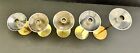 Silvestri Vintage Brass Candlesticks Mcm India Art Deco Graduated Size