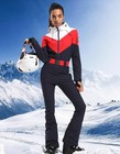 Gsou Snow Womens Ski Suit One Piece Snowsuit Waterproof Hooded Warm Jumpsuit