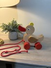 Haba - Vintage Wooden Toy - Duck - Wooden Duck - Wobble Duck - Pull Toy