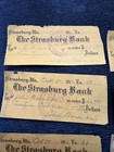 Bank Checks Lot Of 6 From 1912  The Strasburg Bank  Strasburg  Il   Antique