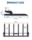 Clamp On Debris Forks To 60  Bucket Pallet 4000lb Attachments For Loader Tractor