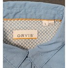 Orvis Women s Large Baby Blue Button Down Long Sleeve Shirt Fishing Vented
